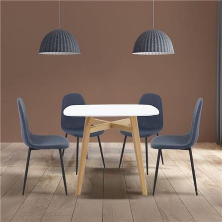 ชุดโต๊ะทานข้าว 4 ที่นั่ง SB FURNITURE JANORA&LALADA 59062996 สีขาว_3