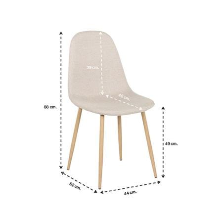 ชุดโต๊ะทานข้าว 4 ที่นั่ง SB FURNITURE BORIM120&LASTA 59062956 สีขาว_5