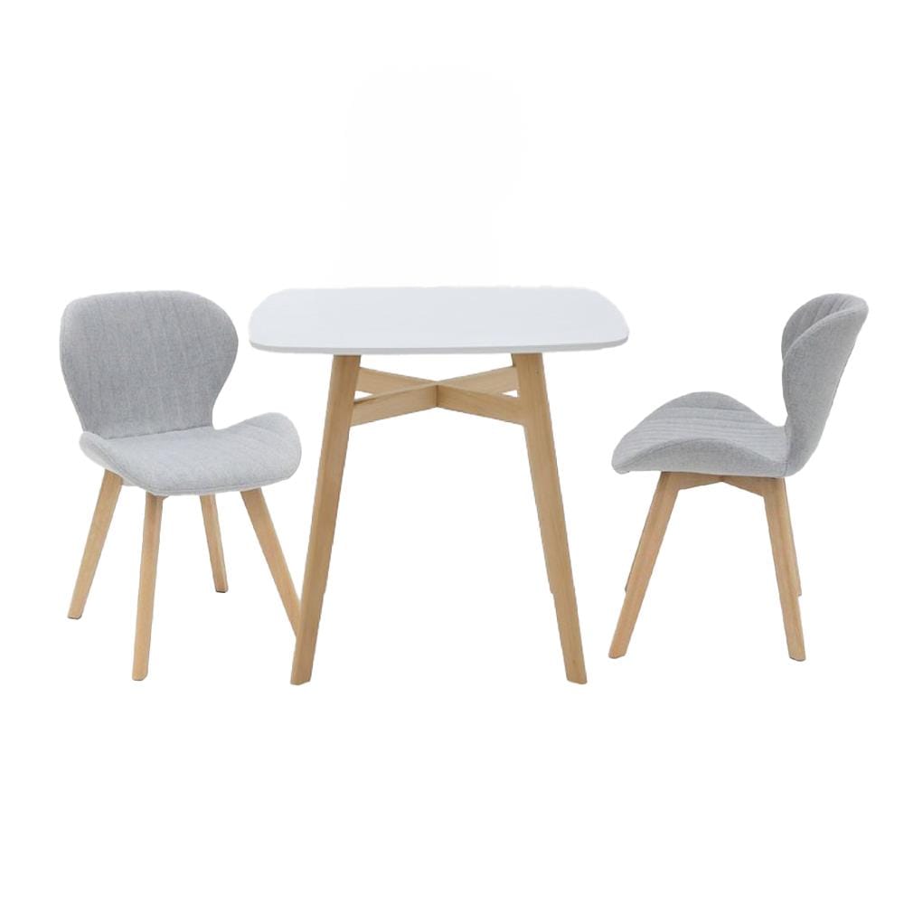 ชุดโต๊ะทานข้าว 2 ที่นั่ง SB FURNITURE JANORA-A80&YEARLING 59062971 สีขาว