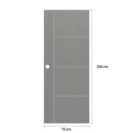 ประตูภายนอก UPVC MODERNWOOD MWNR004 70x200 ซม. สีเทา_4