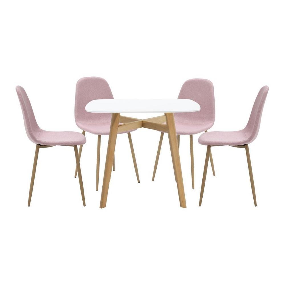 ชุดโต๊ะทานข้าว 4 ที่นั่ง SB FURNITURE JANORA-A80&LASTA 59062985 สีขาว