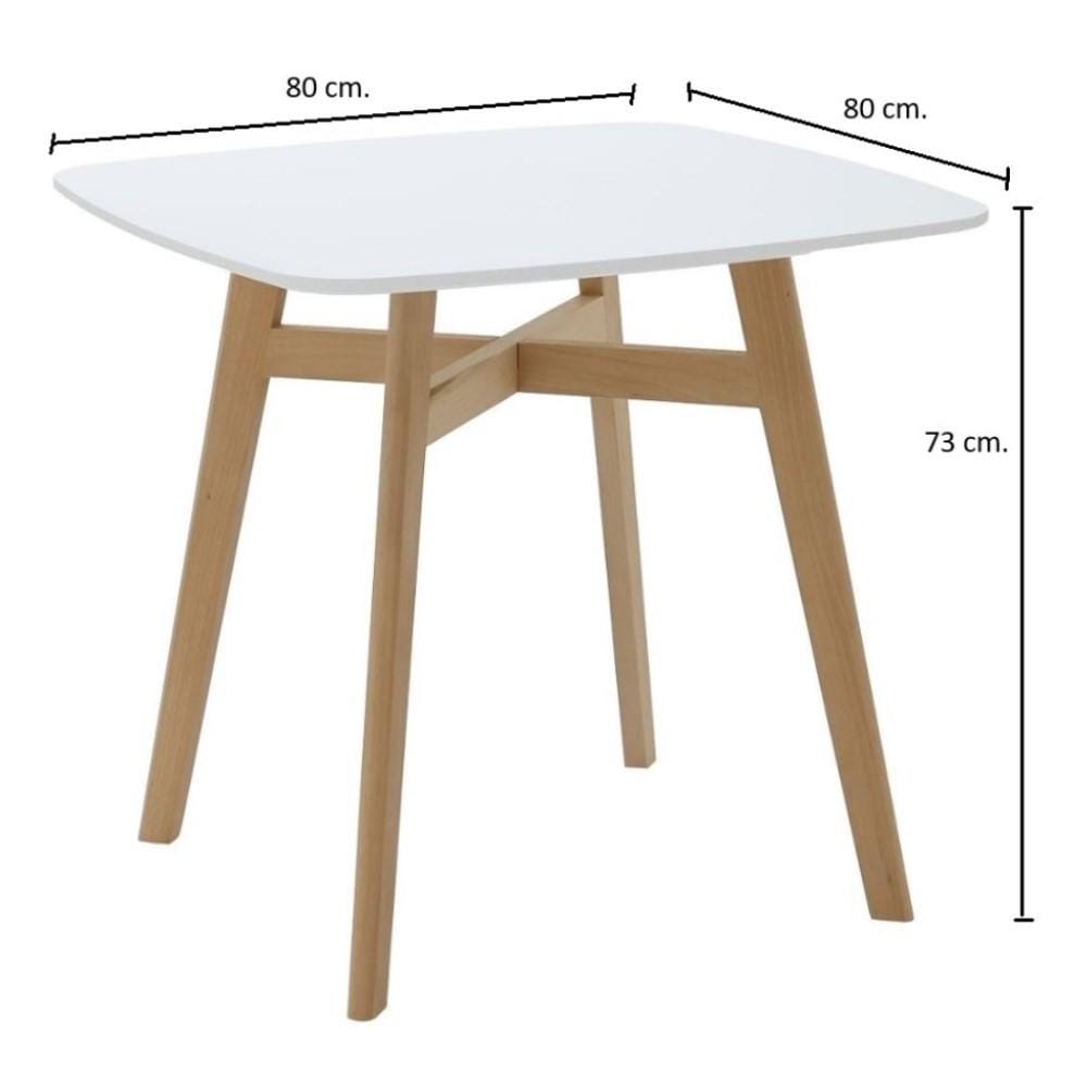 ชุดโต๊ะทานข้าว 2 ที่นั่ง SB FURNITURE JANORA-A80&LASTA 59062969 สีขาว