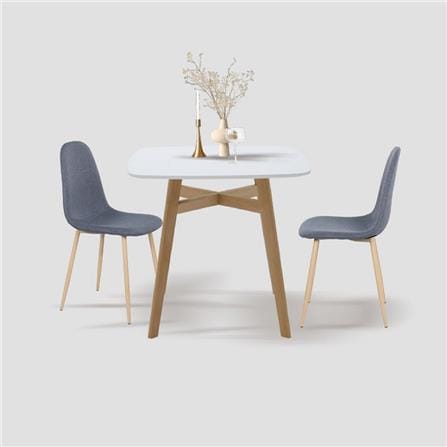 ชุดโต๊ะทานข้าว 2 ที่นั่ง SB FURNITURE JANORA-A80&LASTA 59062970 สีขาว_5