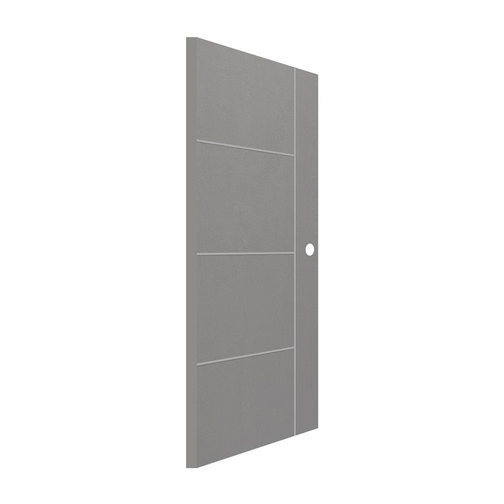ประตูภายนอก UPVC MODERNWOOD MWNR004 90x200 ซม. สีเทา
