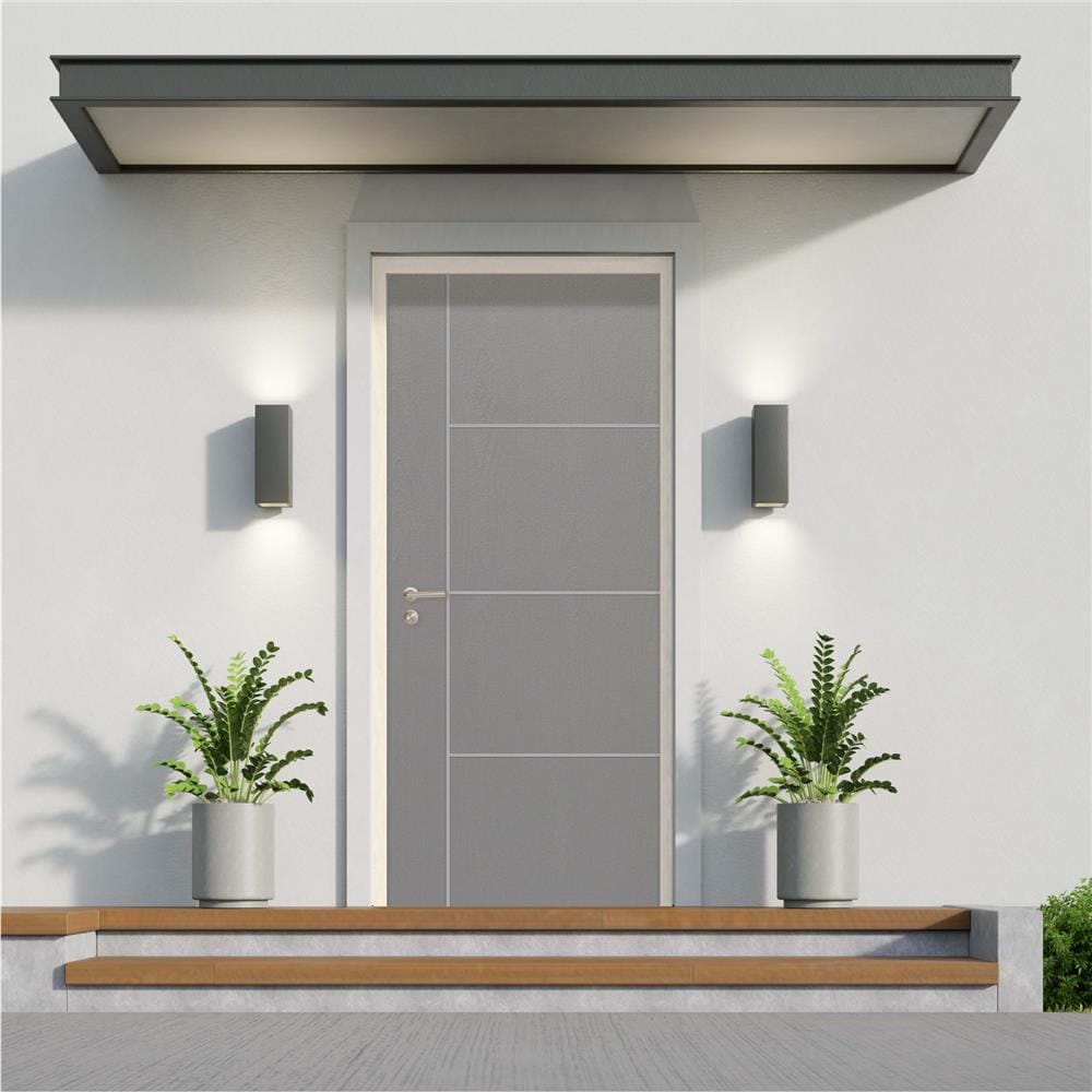 ประตูภายนอก UPVC MODERNWOOD MWNR004 90x200 ซม. สีเทา