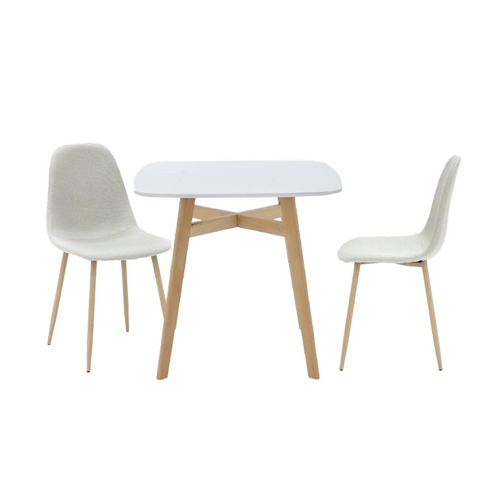 ชุดโต๊ะทานข้าว 2 ที่นั่ง SB FURNITURE JANORA-A80&LASTA 59062965 สีขาว