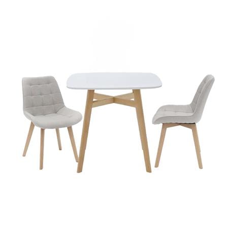 ชุดโต๊ะทานข้าว 2 ที่นั่ง SB FURNITURE JANORA-A80&YAPER 59062973 สีขาว_0