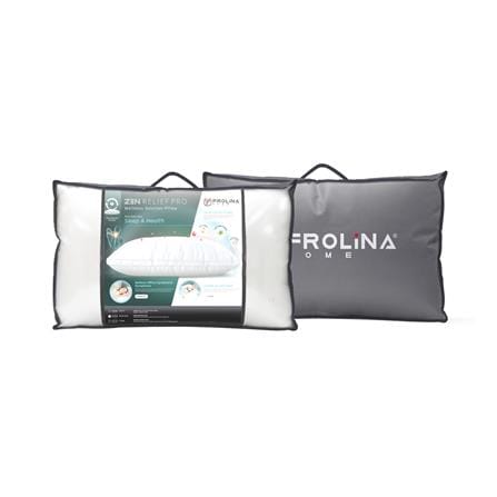 หมอนหนุน ไมโครไฟเบอร์ FROLINA ZEN RELIEF PRO M BAG 19x29 นิ้ว สีขาว_4