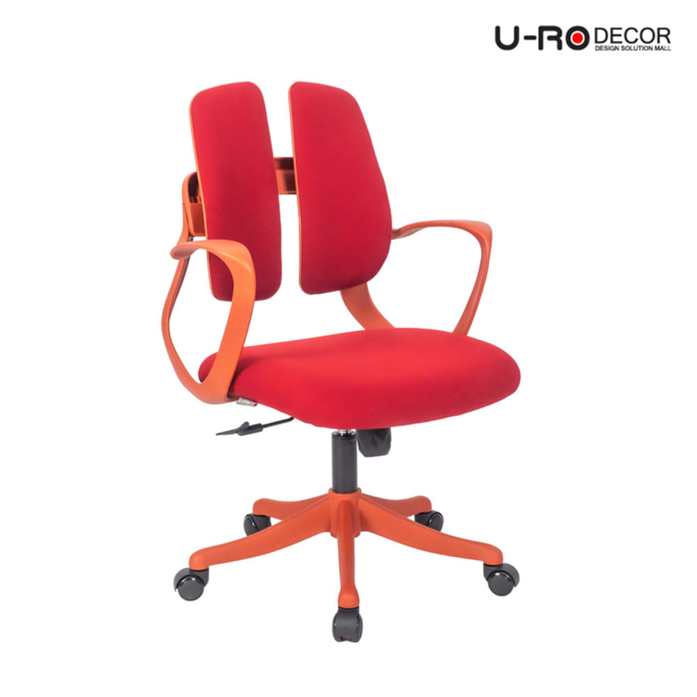 เก้าอี้สำนักงาน U-RO DECOR VICTOR สีแดง