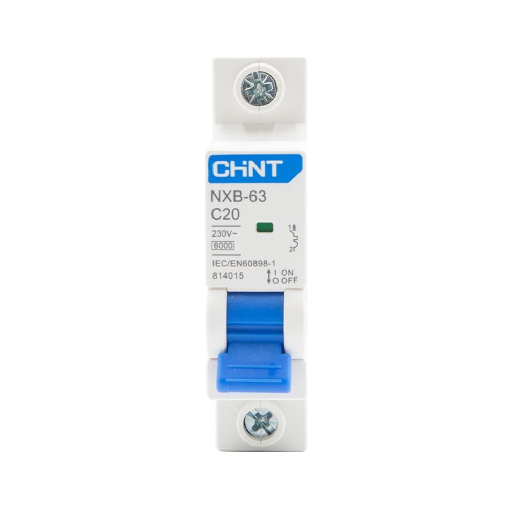 เซอร์กิตเบรกเกอร์ 20 แอมป์ 1 โพล 6KA CHINT NXB-63