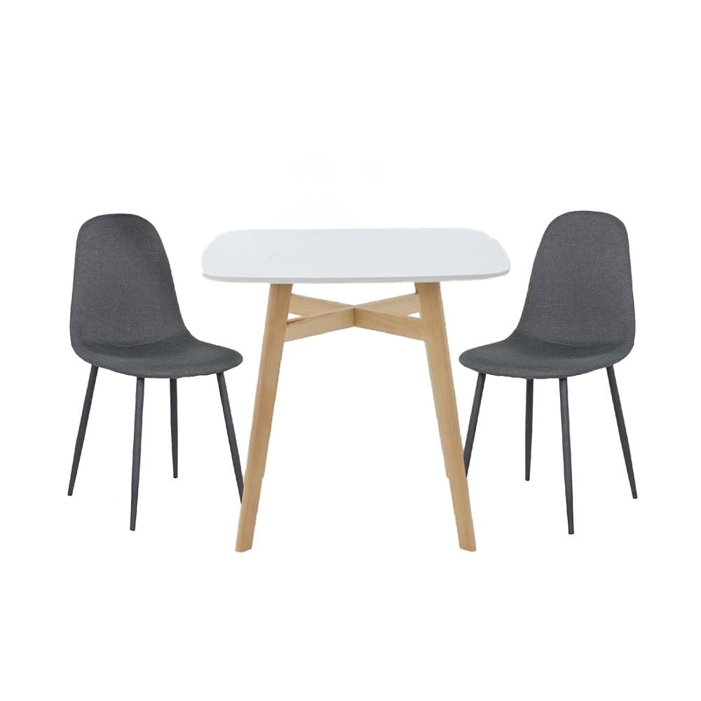 ชุดโต๊ะทานข้าว 2 ที่นั่ง SB FURNITURE JANORA&LALADA 59062980 สีขาว