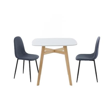ชุดโต๊ะทานข้าว 2 ที่นั่ง SB FURNITURE JANORA&LALADA 59062979 สีขาว_0
