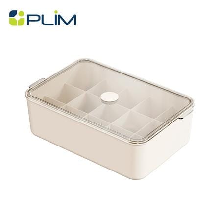 กล่องจัดเก็บผ้า มีฝา 15 ช่อง PLIM BRIX สีเบจ_0