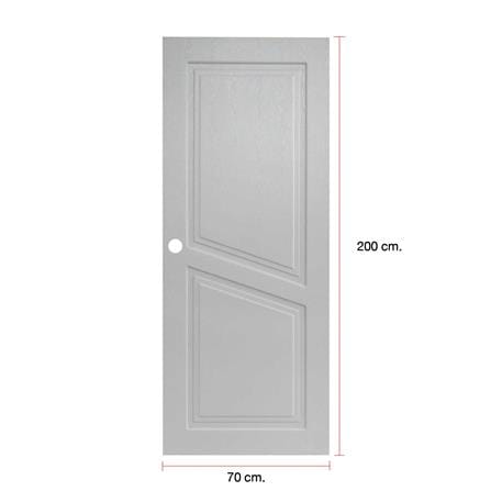 ประตูภายนอก UPVC MODERNWOOD NEO CLASSIC 70x200 ซม. สีเทา_4