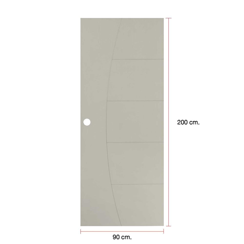 ประตูภายนอก UPVC MODERNWOOD MWN024 90x200 ซม. สีเบจ
