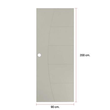 ประตูภายนอก UPVC MODERNWOOD MWN024 90x200 ซม. สีเบจ_4