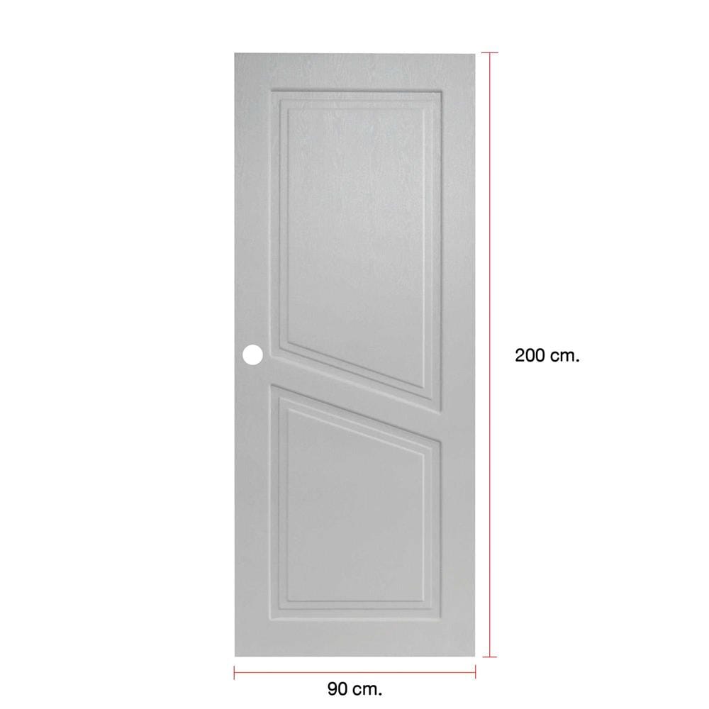 ประตูภายนอก UPVC MODERNWOOD NEO CLASSIC 90x200 ซม. สีเทา