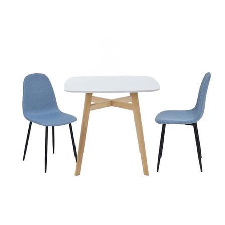 ชุดโต๊ะทานข้าว 2 ที่นั่ง SB FURNITURE JANORA&LALADA 59062976 สีขาว_0