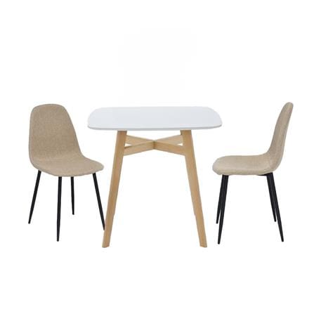 ชุดโต๊ะทานข้าว 2 ที่นั่ง SB FURNITURE JANORA&LALADA 59062974 สีขาว_0
