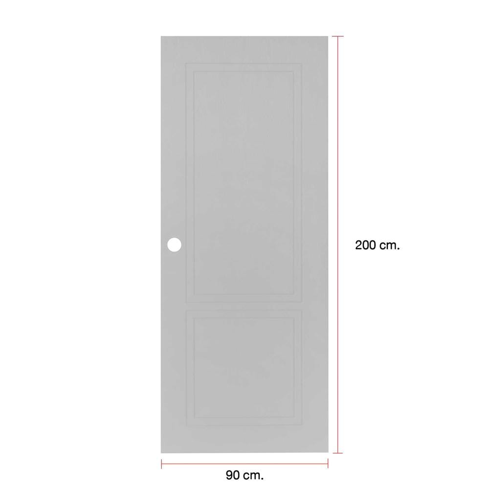ประตูภายนอก UPVC MODERNWOOD MWN025 90x200 ซม. สีเทา