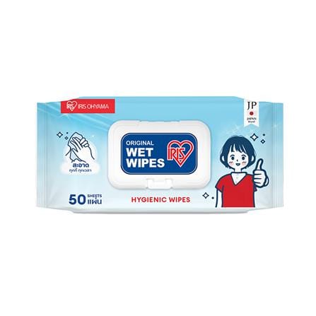ผ้าเช็ดทำความสะอาด IRIS OHYAMA ANTI-BACTERIAL 50 แผ่น_0