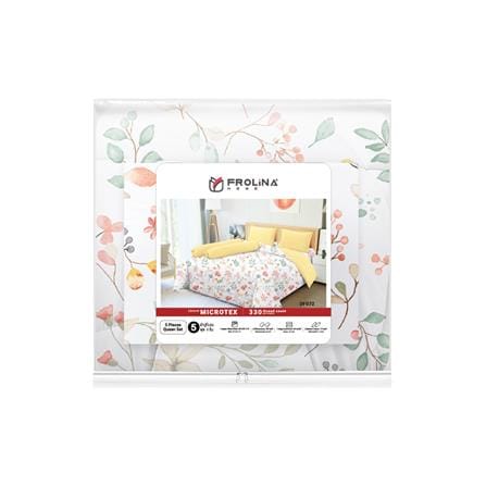 ชุดผ้าปูที่นอน 5 ฟุต (ชุด 6 ชิ้น) FROLINA MICROTEX DF072_3