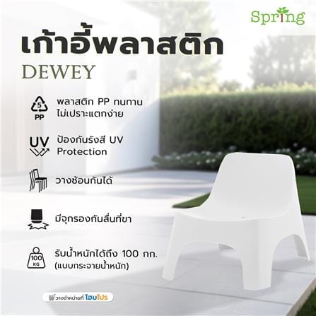 เก้าอี้พลาสติก SPRING DEWEY สีขาว_3