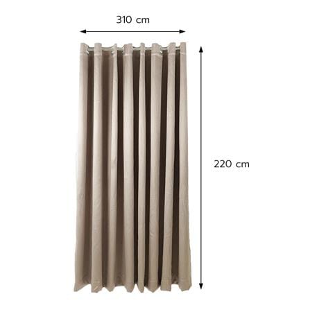ผ้าม่าน EYELET HOME LIVING STYLE MEET UV 310X220 ซม. สีน้ำตาล_8