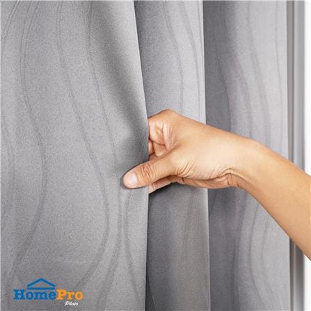 ผ้าม่าน EYELET HOME LIVING STYLE MEET UV 150X220 ซม. สีเทา_5