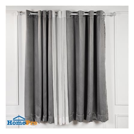ผ้าม่าน EYELET HOME LIVING STYLE MEET UV 150X160 ซม. สีเทา_4