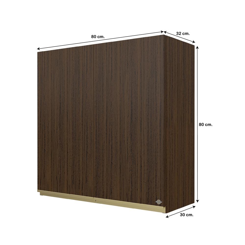 ตู้แขวนคู่ JUPITER JUVENTAS 80x80 ซม. สี DARK TEAK