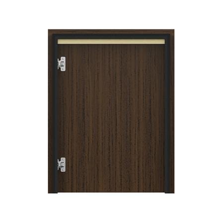 บานถังแก๊สเรียบ JUPITER JUVENTAS 57x74 ซม. สี DARK TEAK_2