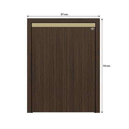 บานถังแก๊สเรียบ JUPITER JUVENTAS 57x74 ซม. สี DARK TEAK_5