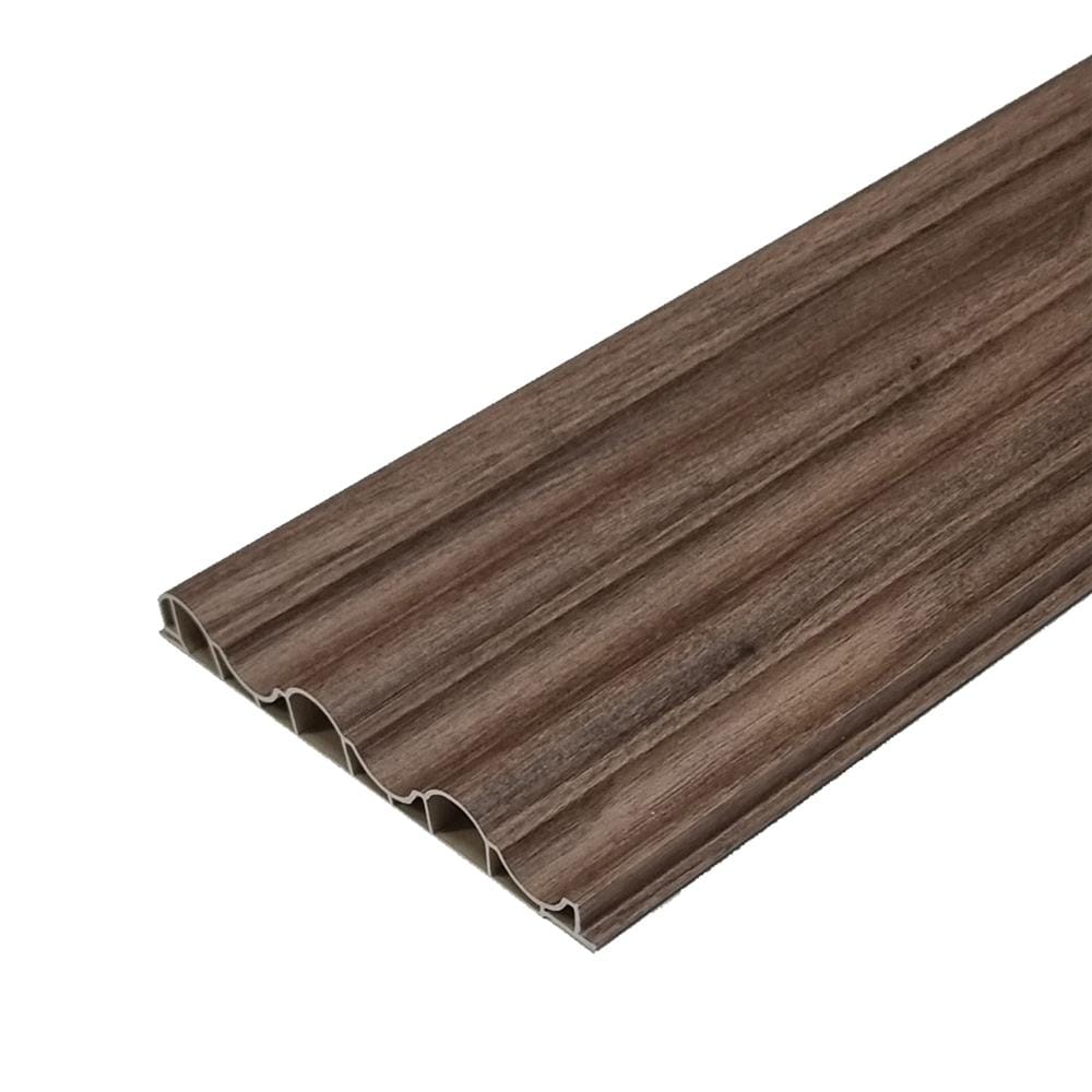 แผ่นผนัง PVC INOVAR FLOOR WPG870A 14.7x1.9x240 ซม. สี ENGLISH WALNUT