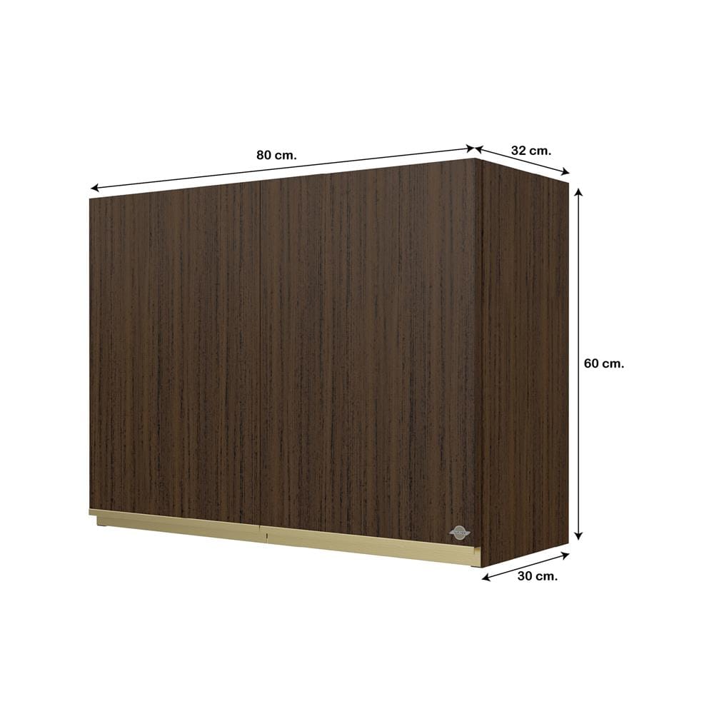 ตู้แขวนคู่ JUPITER JUVENTAS 80x60 ซม. สี DARK TEAK