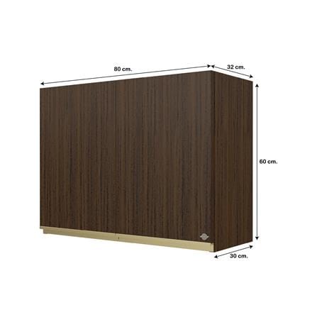 ตู้แขวนคู่ JUPITER JUVENTAS 80x60 ซม. สี DARK TEAK_4