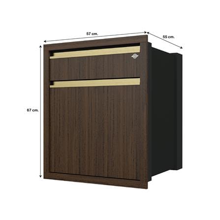 ตู้ลิ้นชัก JUPITER JUVENTAS 57x67 ซม. สี DARK TEAK_5