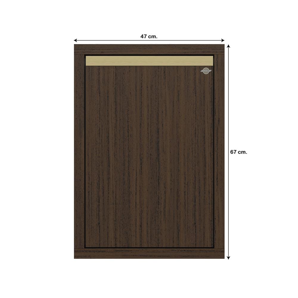 บานซิงค์เดี่ยวเรียบ JUPITER JUVENTAS 47x67 ซม. สี DARK TEAK