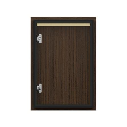 บานซิงค์เดี่ยวเรียบ JUPITER JUVENTAS 47x67 ซม. สี DARK TEAK_4