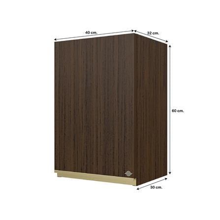 ตู้แขวนเดี่ยว JUPITER JUVENTAS 40x60 ซม. สี DARK TEAK_5