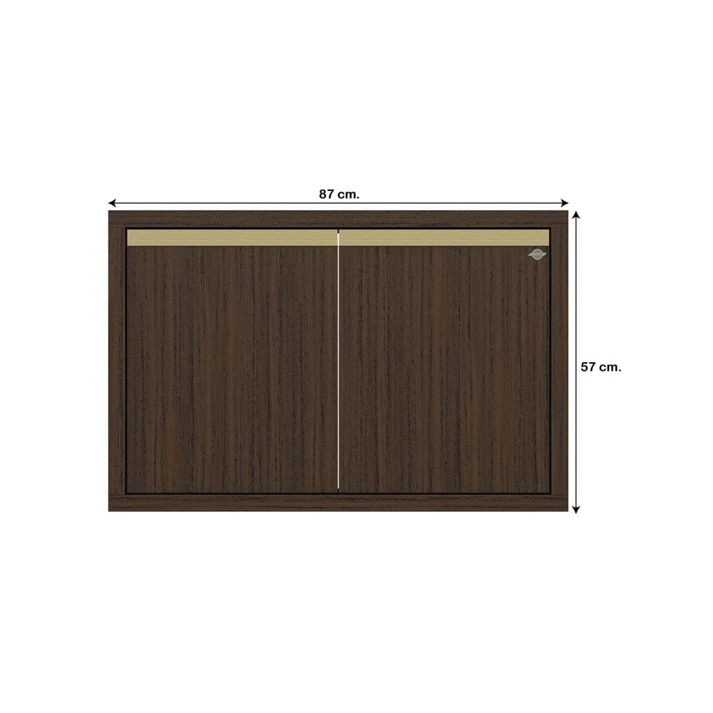 บานใต้เตา JUPITER JUVENTAS 87x57 ซม. สี DARK TEAK