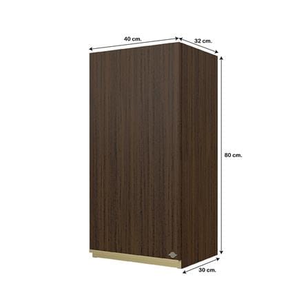 ตู้แขวนเดี่ยว JUPITER JUVENTAS 40x80 ซม. สี DARK TEAK_5