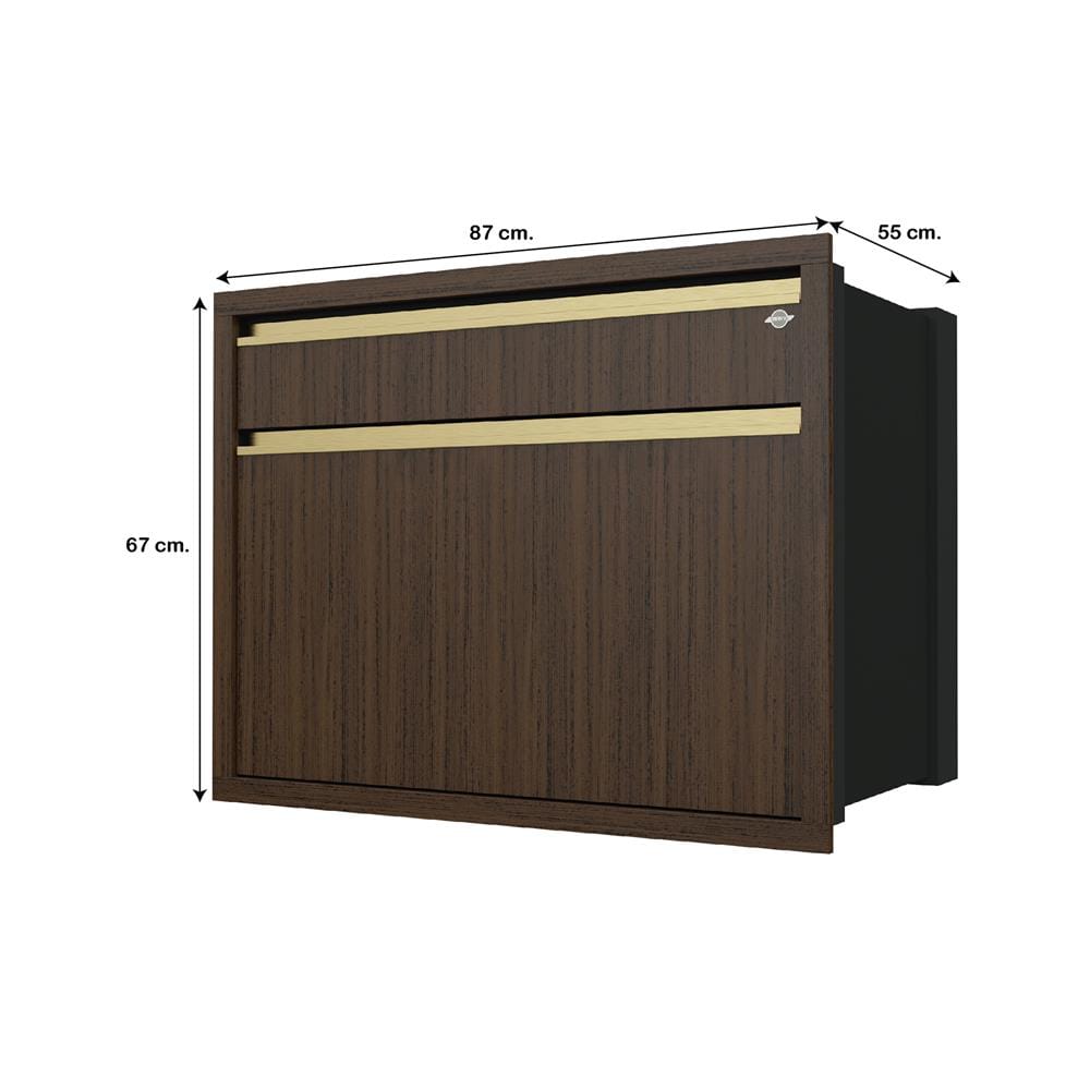 ตู้ลิ้นชัก JUPITER JUVENTAS 87x67 ซม. สี DARK TEAK
