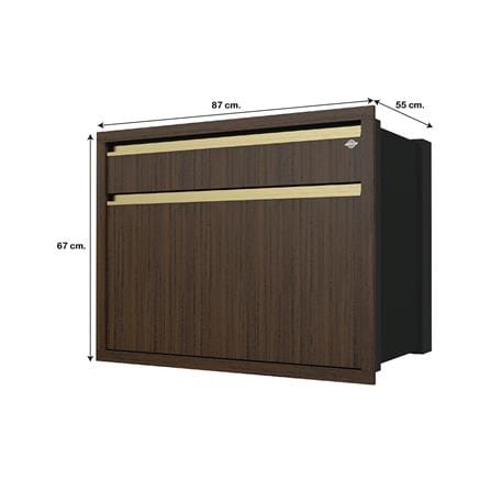 ตู้ลิ้นชัก JUPITER JUVENTAS 87x67 ซม. สี DARK TEAK_5