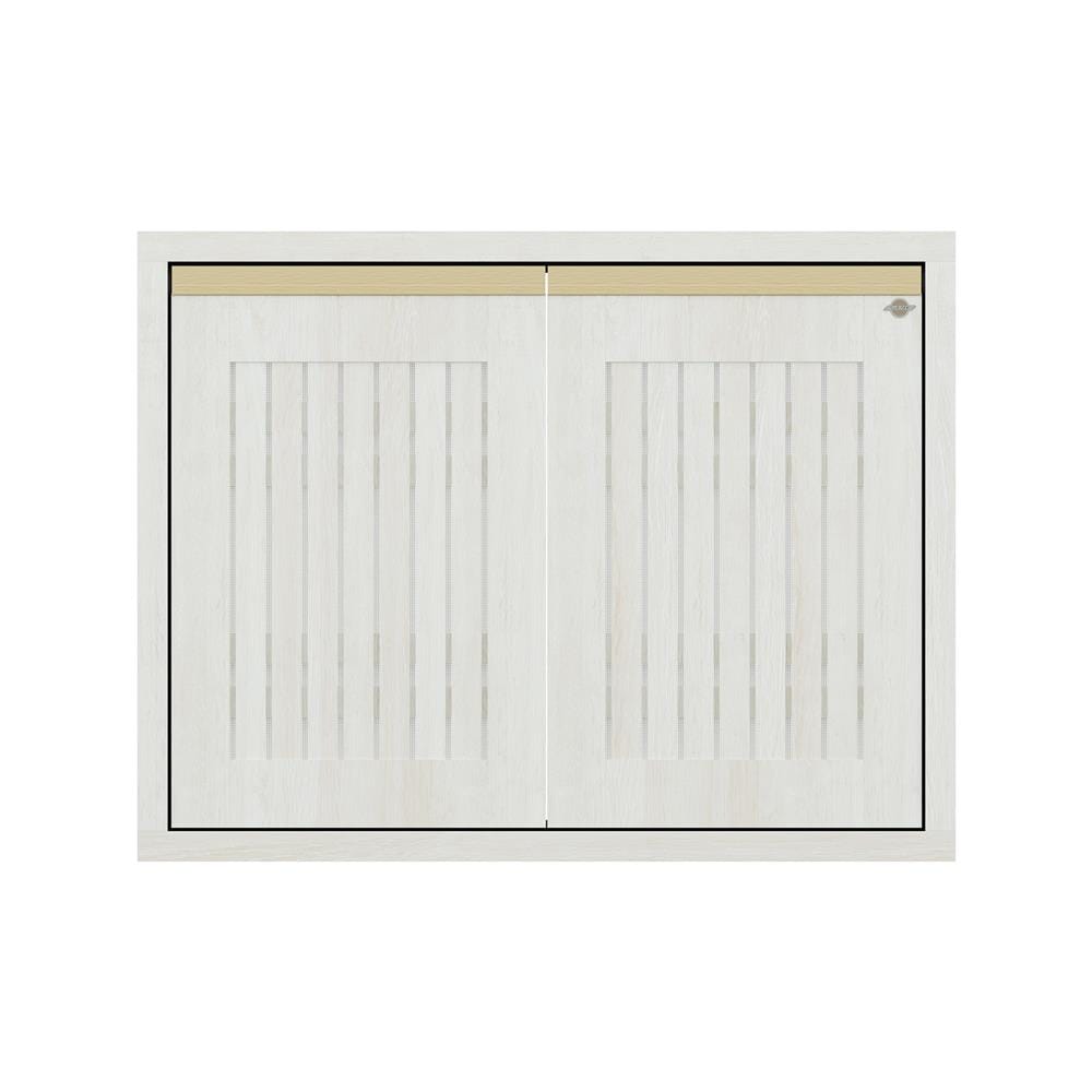 บานซิงค์คู่ระแนง JUPITER JUVENTAS 87x67 ซม. สี SNOW WOOD