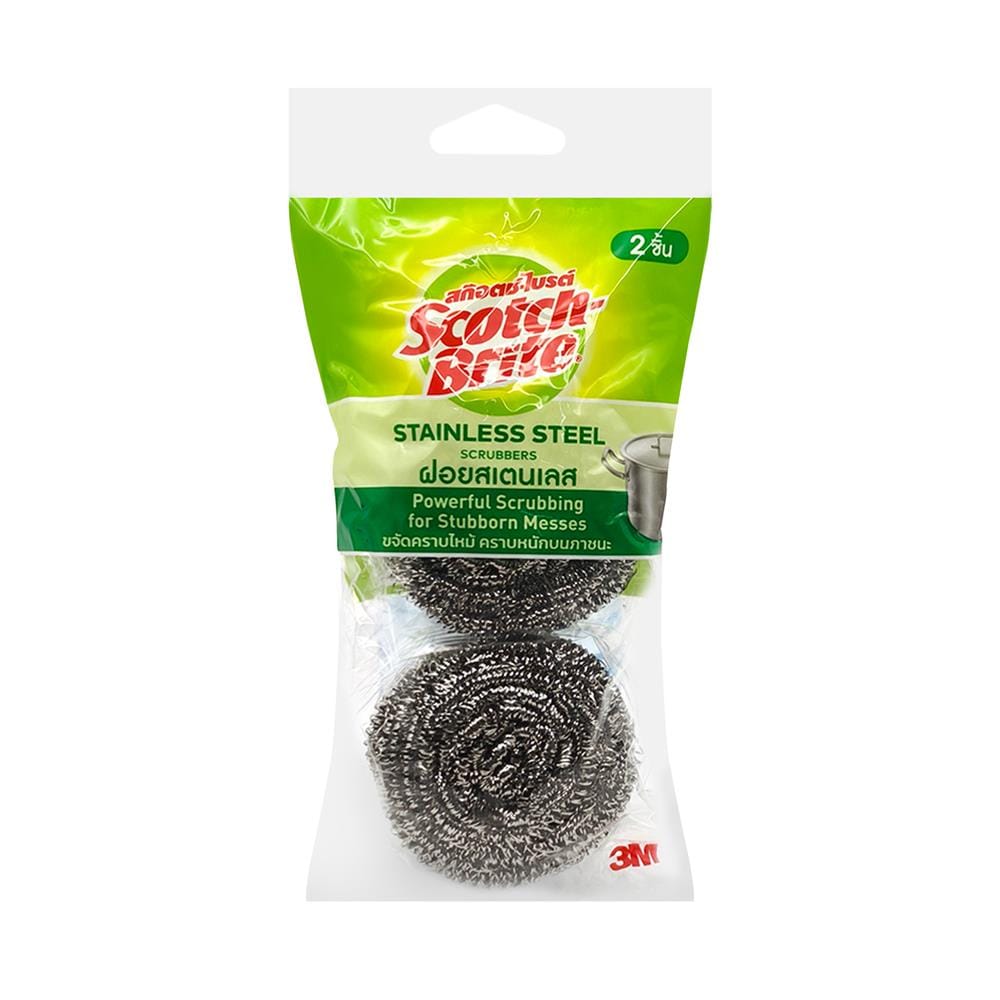 ฝอยสเตนเลส SCOTCH-BRITE 20 กรัม (แพ็ก 2 ชิ้น)
