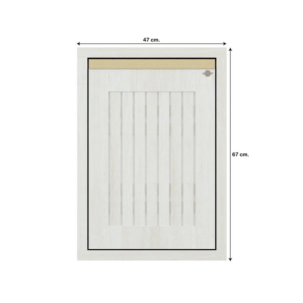 บานซิงค์เดี่ยวระแนง JUPITER JUVENTAS 47x67 ซม. สี SNOW WOOD