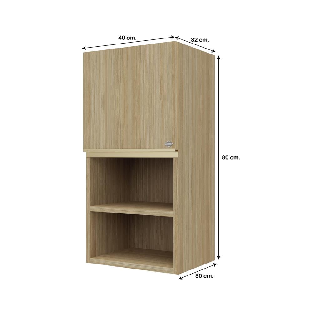 ตู้แขวนเดี่ยว S1 JUPITER JUVENTAS 40x80 ซม. สี WOODS