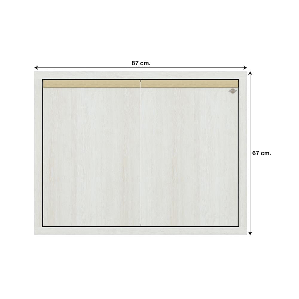บานซิงค์คู่เรียบ JUPITER JUVENTAS 87x67 ซม. สี SNOW WOOD