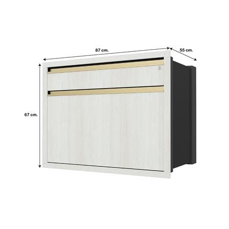 ตู้ลิ้นชัก JUPITER JUVENTAS 87x67 ซม. สี SNOW WOOD_5